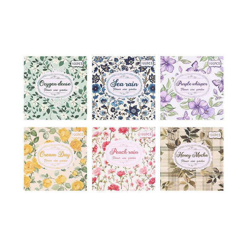 Fan Hua Manyuan Hand Ledger Sticker Retro Note Livre matériel