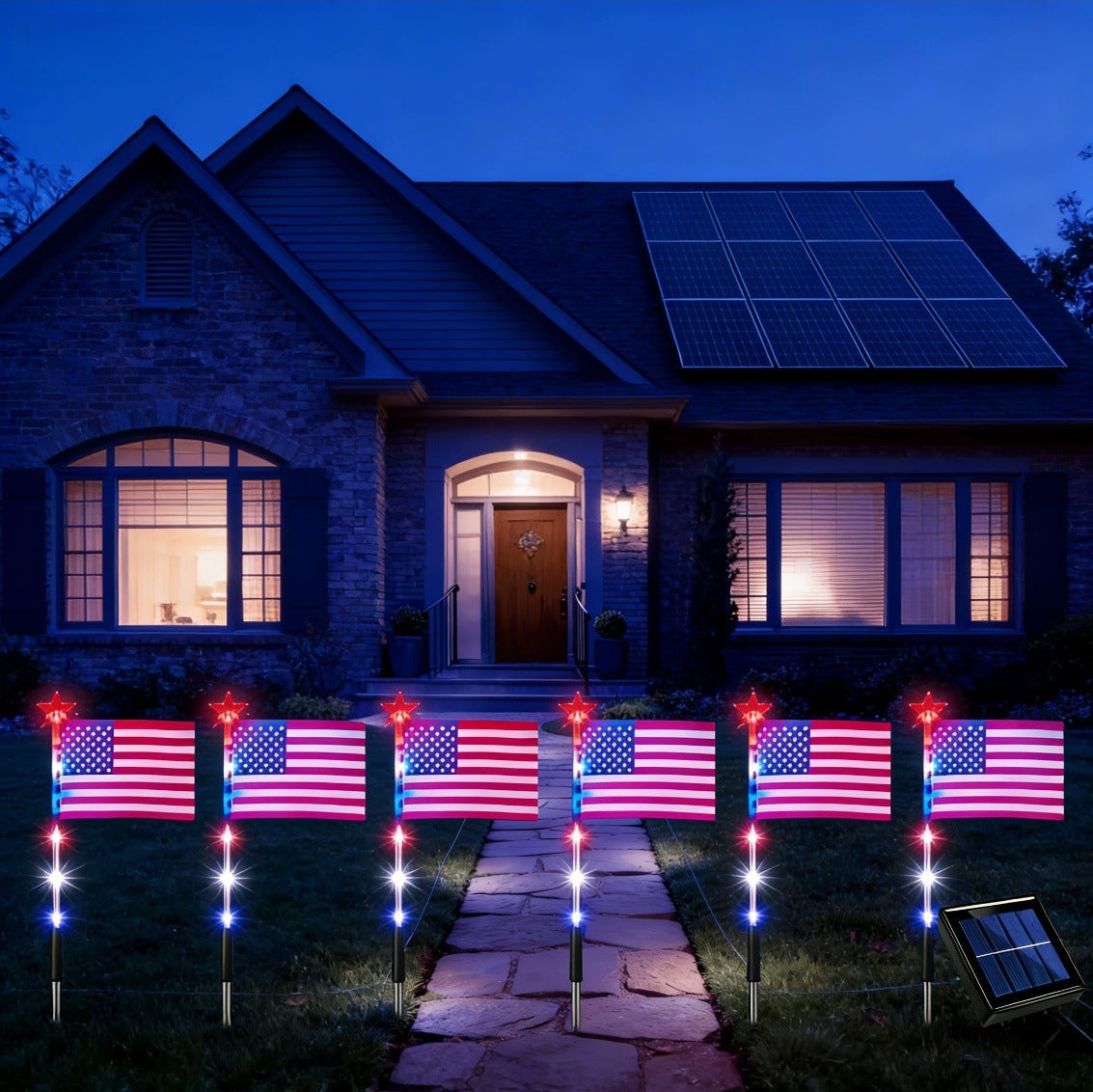 Étoile extérieure à cinq points de lumière solaire