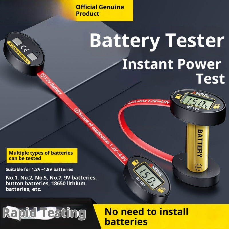 Détecteur de batterie d'affichage numérique petit portable