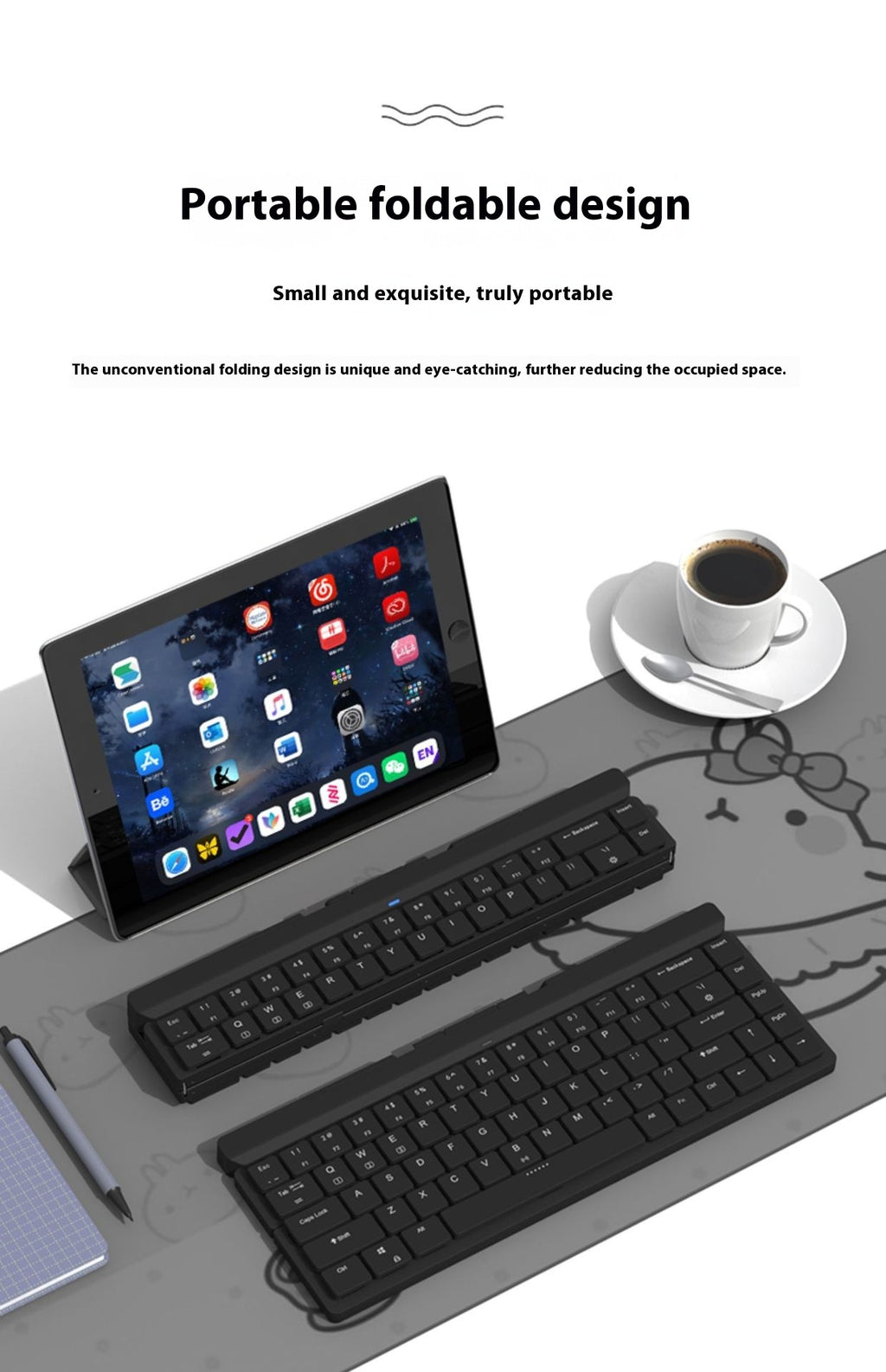 RK925 Bluetooth Clavier mécanique Basse Axis Ordinateur Tablette de téléphone cellulaire Universal Clavier