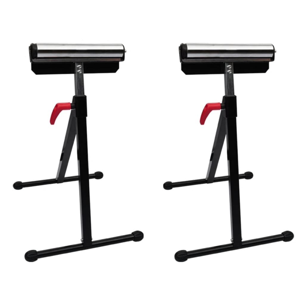 2 x Support de rouleau réglable