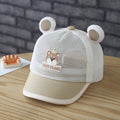 Cartoon d'enfants brodé animal et animal en forme d'oreille Breakable All-over Netted Bri
