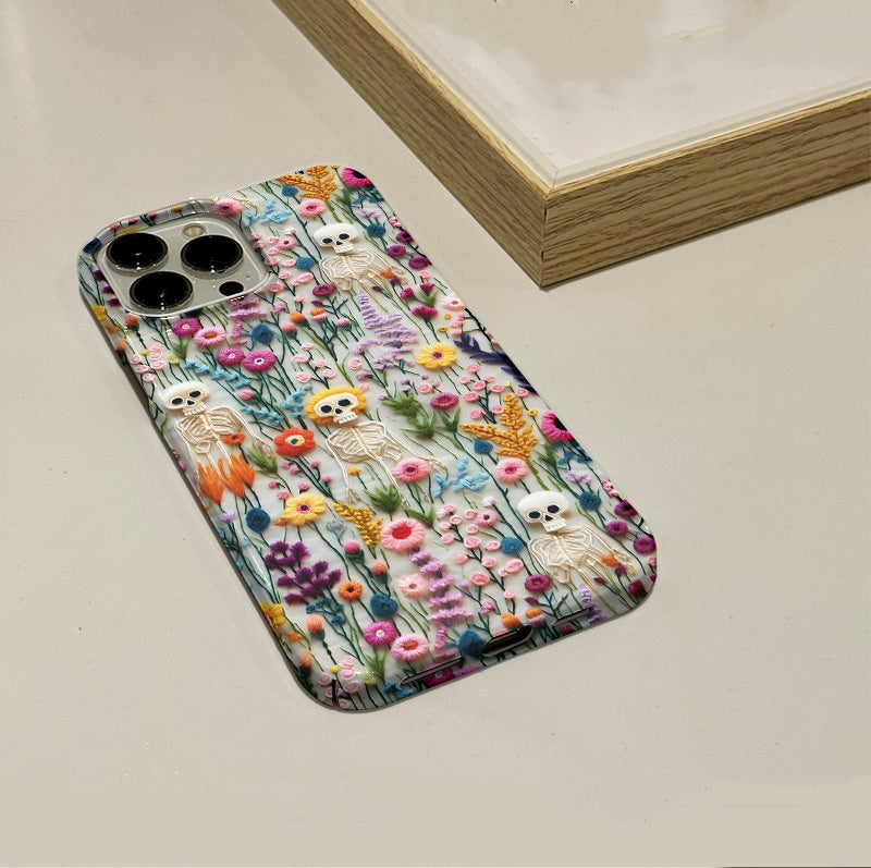 Rétro huile peinture boîtier de téléphone