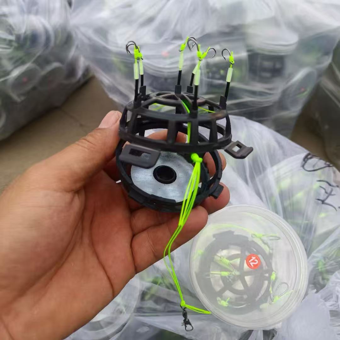 Anti-vers le bas de l'ail Cage Crochet de moulage Rod Rig