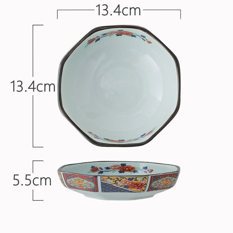 Céramique Bol de table octagonale japonaise pour usage domestique