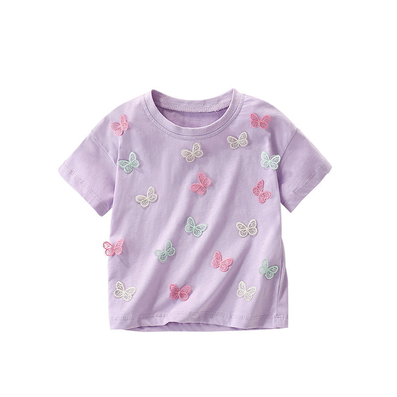 T-shirt décontracté élégant pour les petites filles