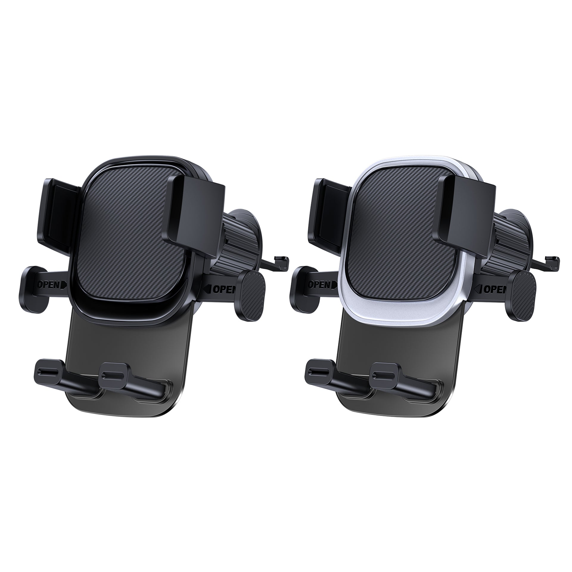 Car téléphone mobile de navigation support-air sortie modèle-noir et argent-plastique-1 pièce