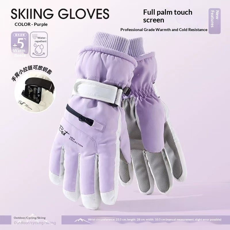 Gants de vélo à cinq doigts, doublés de mouches