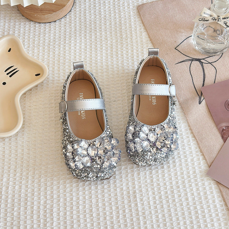 Chaussures Diamant Lumière en Verre de Filles Performance