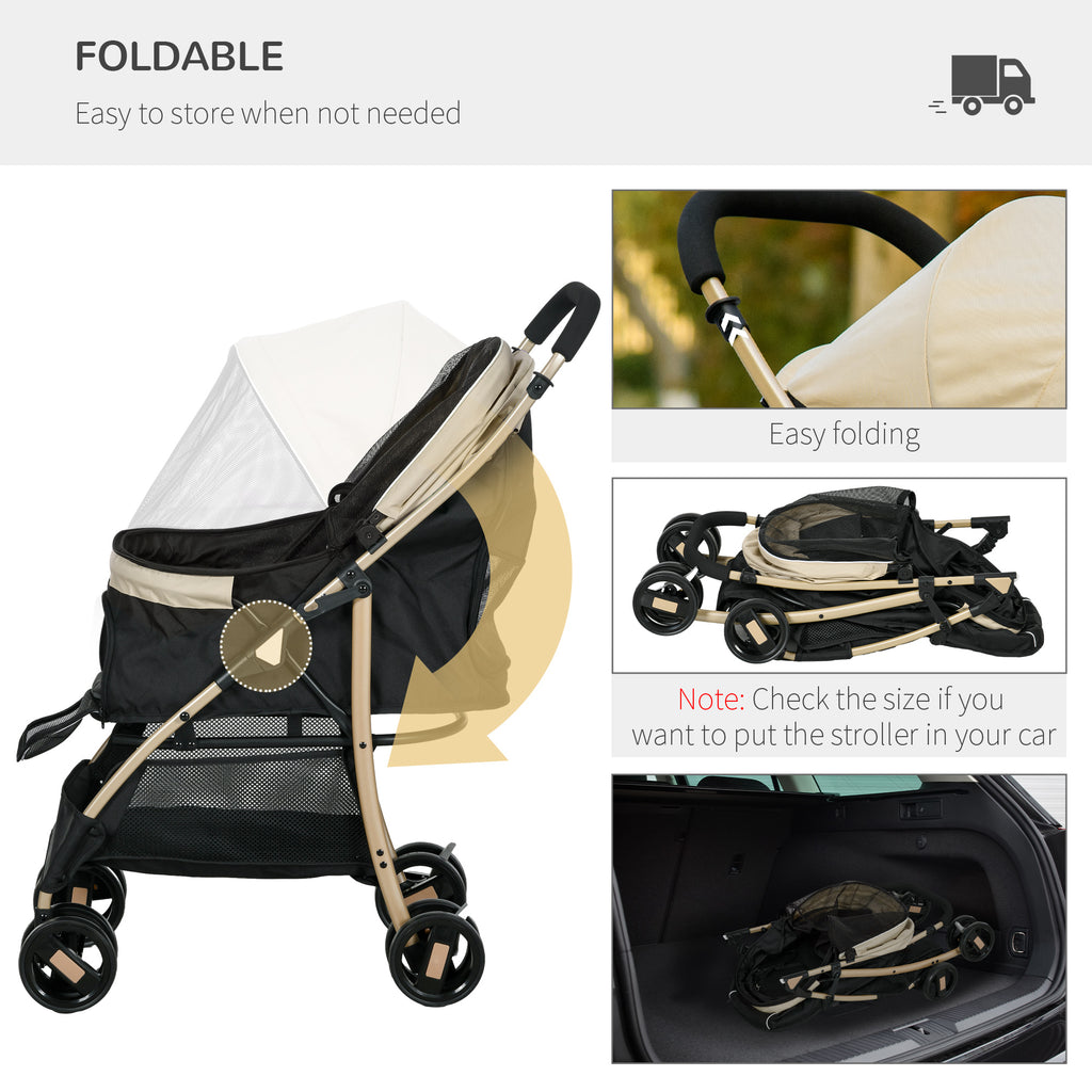 Poussette pour chiens de petite taille