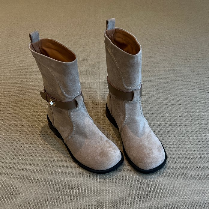 Bottes françaises vintage Suede Western Ankle