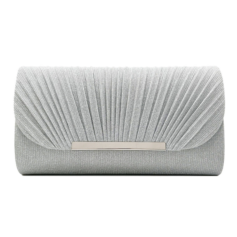 Femme Hardware Edge Party Pattern Fine Pink Clutch