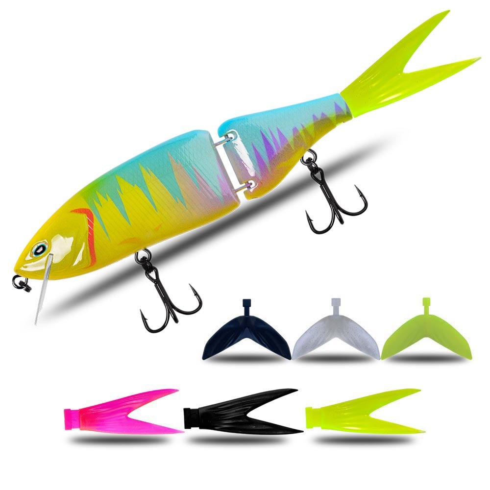 Luya flottant plusieurs sections Baignade Bait Brut Bait Hard Bait Basse Bâton de chien