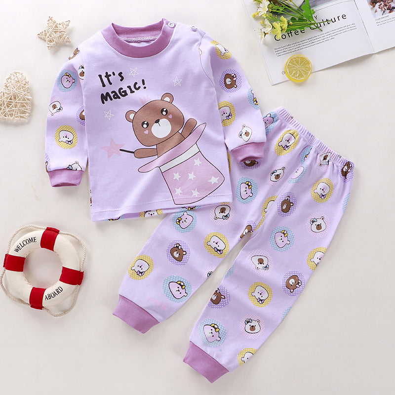 Costume pour enfants Pure Cotton Vêtements pour bébés Vêtements de salon chauds Vêtements d'automne Vêtements pour enfants