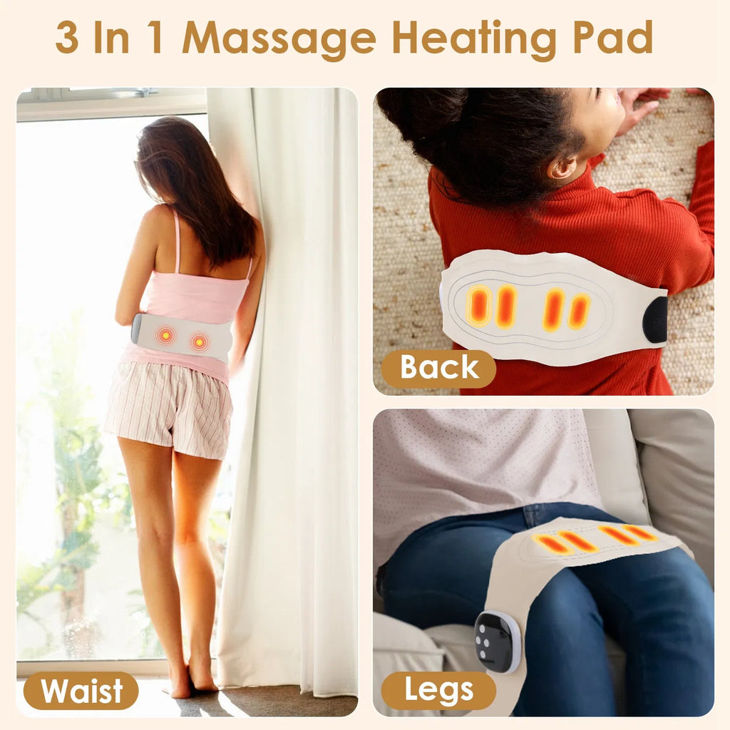 Portable sans fil EMS Heating Pad Massager 8 Modes personnalisables