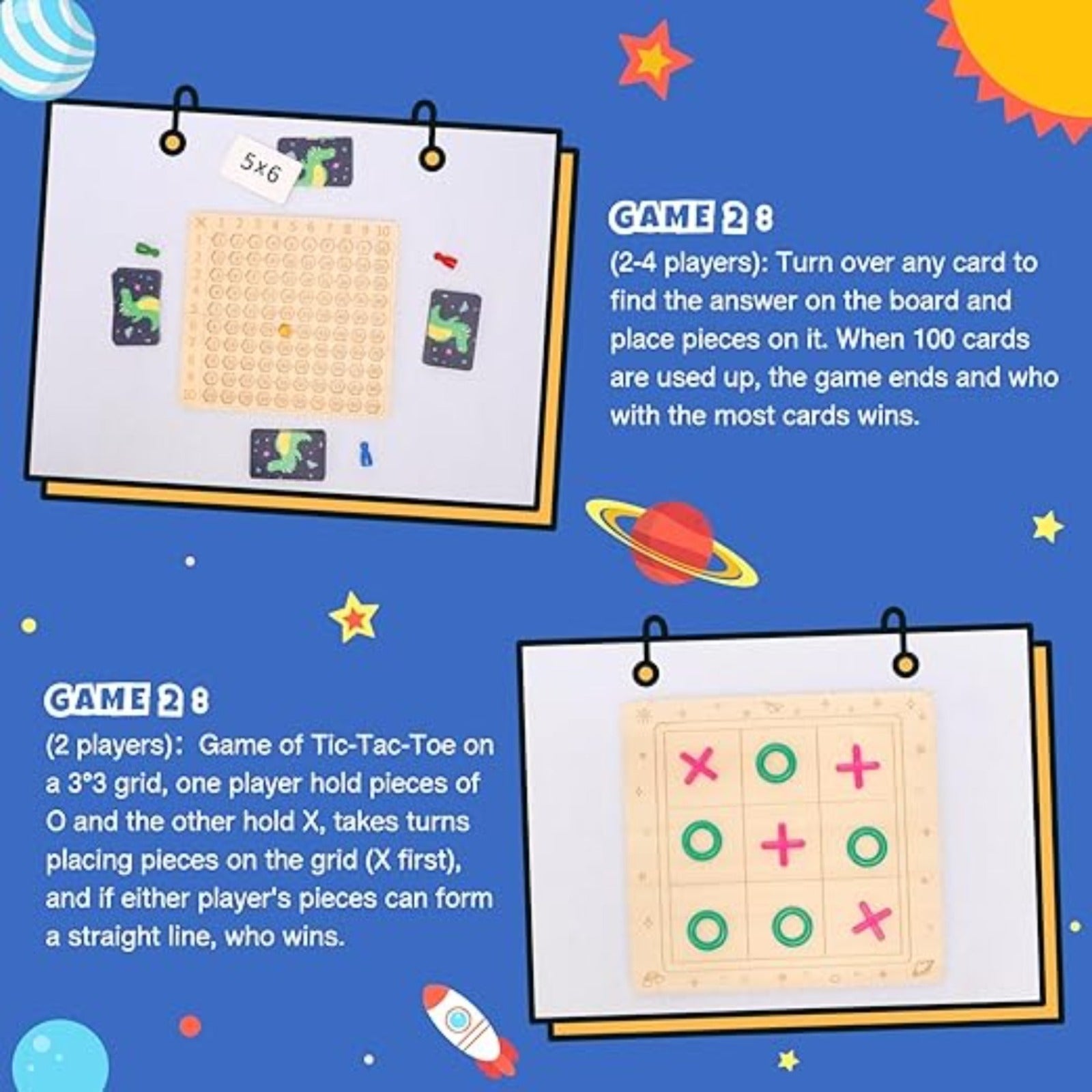 Multiplication du jeu éducatif avec des cartes numériques et des pièces de jeu en bois pour Math Pr