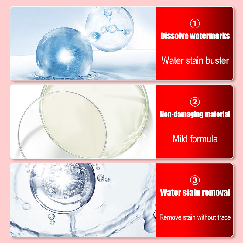 Détachant pour l'eau du corps et nettoyant pour l'eau de verre