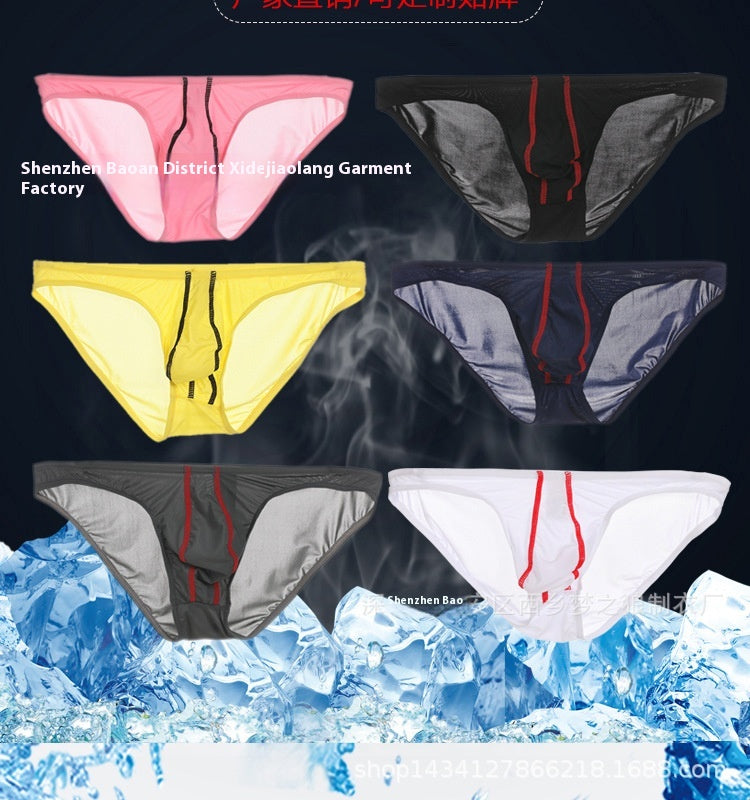 Sous-vêtements pour hommes en soie mince de glace