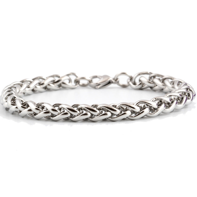 Hommes et femmes Titanium acier bracelet personnalisé
