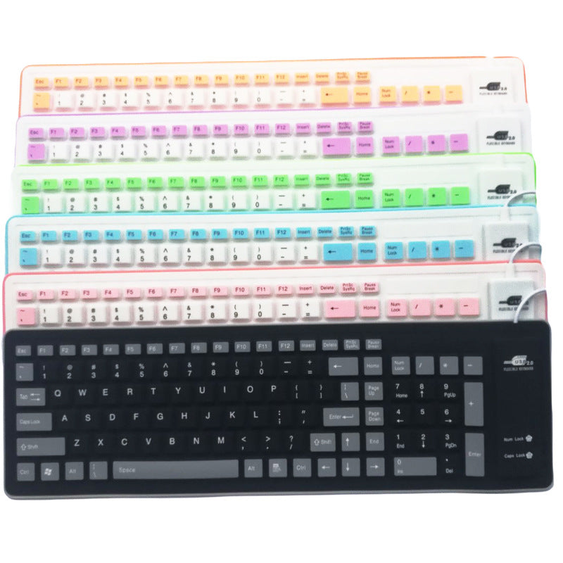 Étanche à pliage Et le clavier en silicone anti-poussière