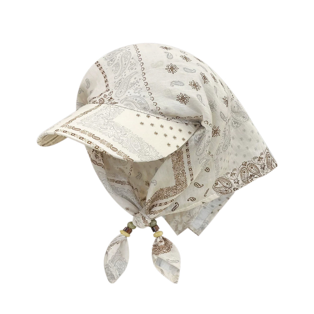 Chapeau retro à l'impression de noix de cajou pour femmes