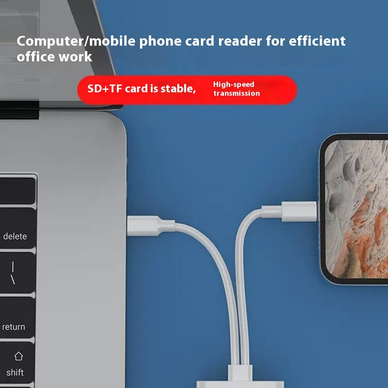 Convertisseur universel avec carte d'interface lecteur Typec Interface carte mémoire