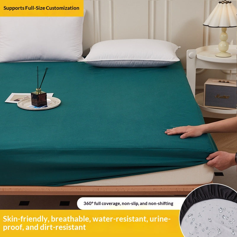 Pure White Hotel-Grade Stain-Resistant and Waterproof Mattress Cover