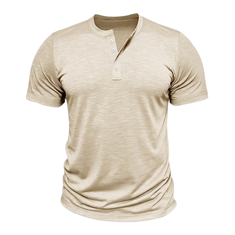 T-shirt pour homme Henley Shirt Amazon Top