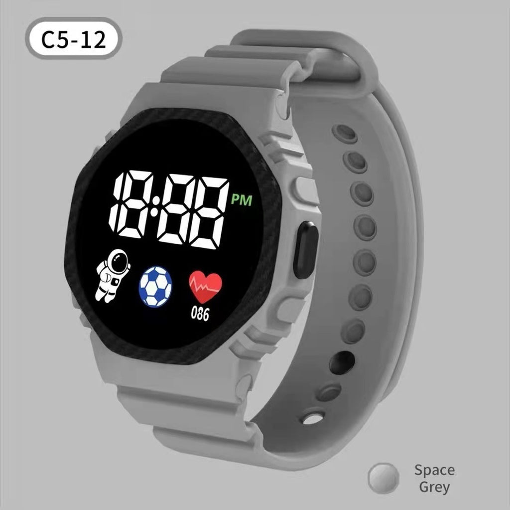 Montre électronique carrée Étudiante