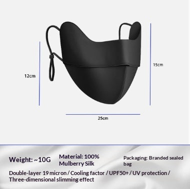 Masque de Soie Protège Soleil Femmes Protection UV