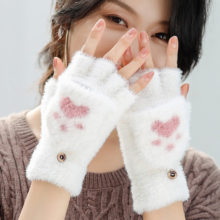 Gants de griffe de chat à moitié pointu