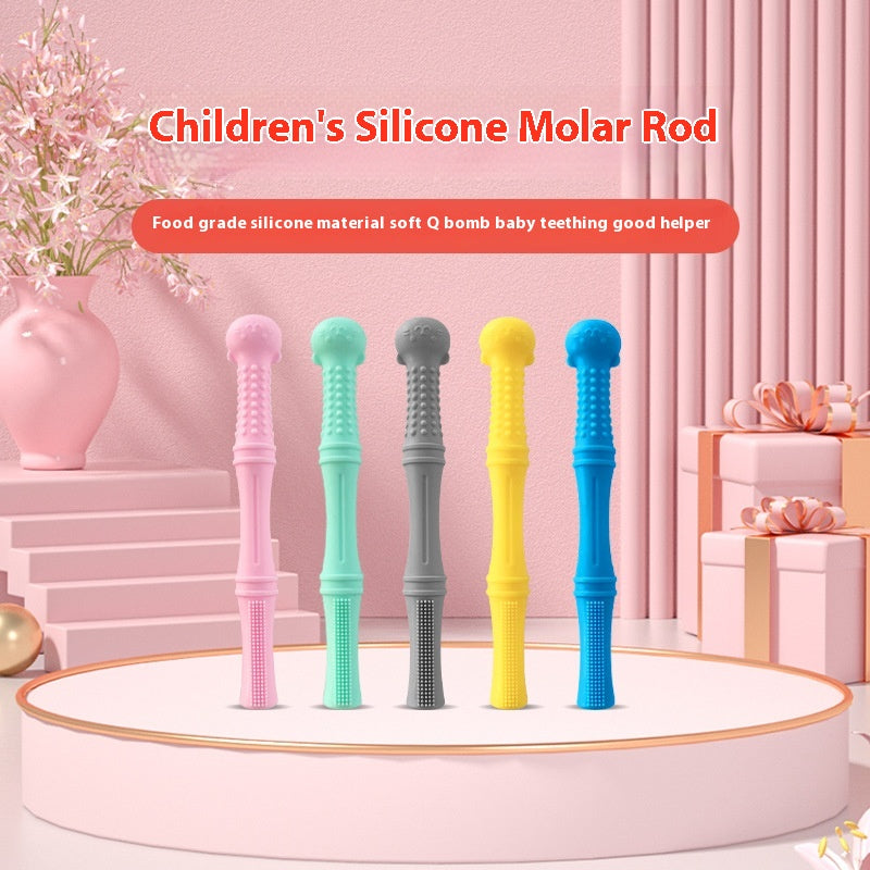Poignée de dents de bébé en silicone Poignée de bébé Poignée maternelle et enfant