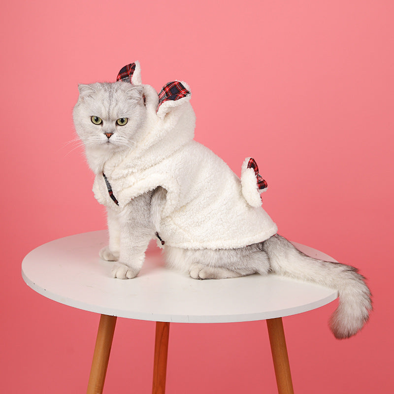 Vêtements pour animaux de compagnie doublés de polaires d'hiver