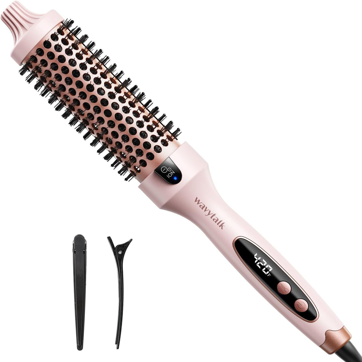 Curly hair comb and hair clip set