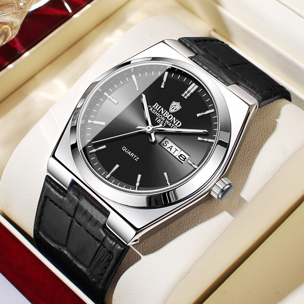 Léger Luxury Casual Business Quartz Watch Hommes