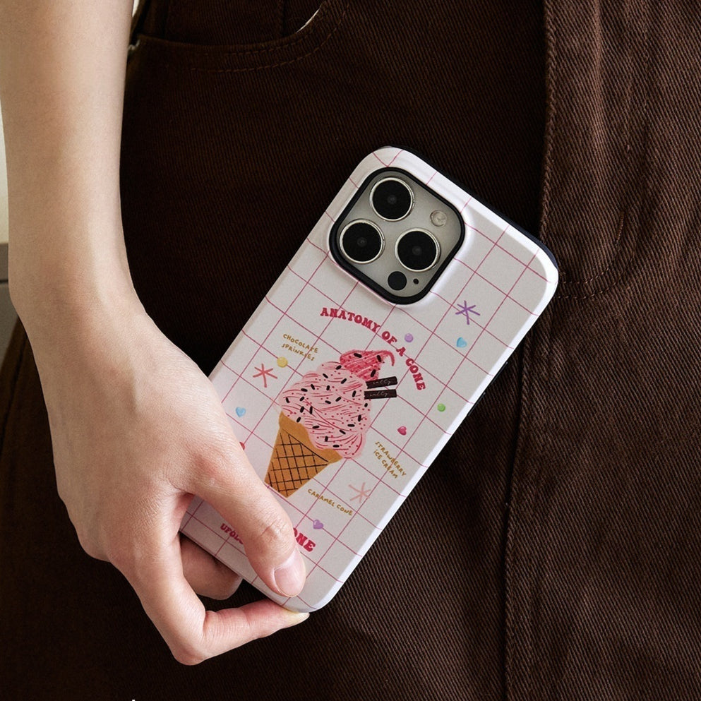 Cas de téléphone de crème glacée d'été