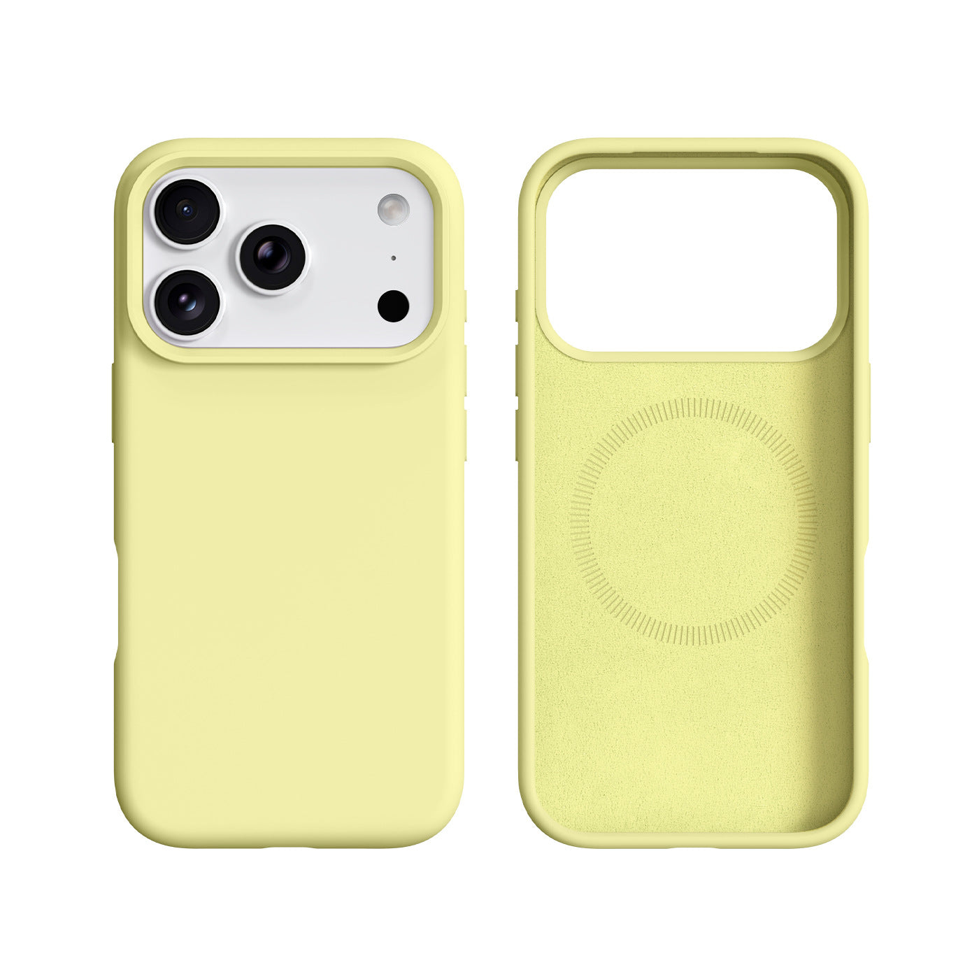 Boîtier de téléphone en silicone liquide avec fixation magnétique intégrée