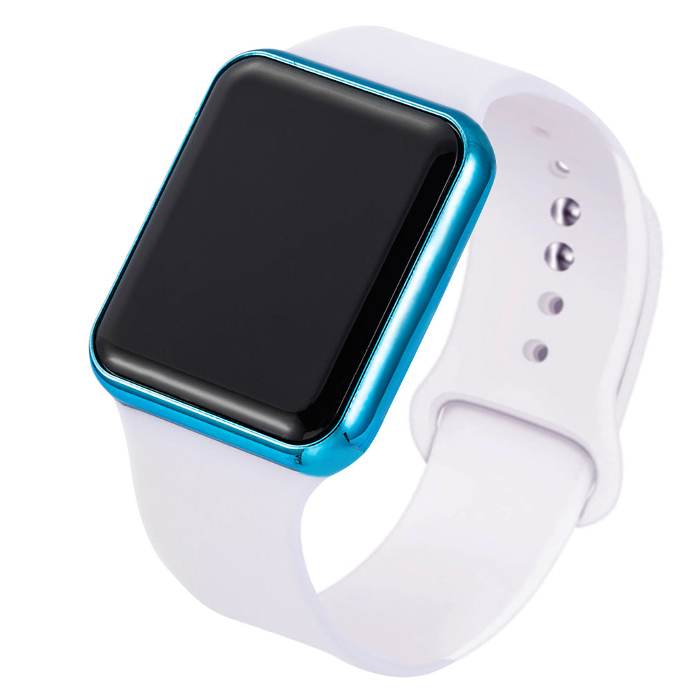 Silica Gel Montre électronique Imperméable Bracelet Étudiant Montre