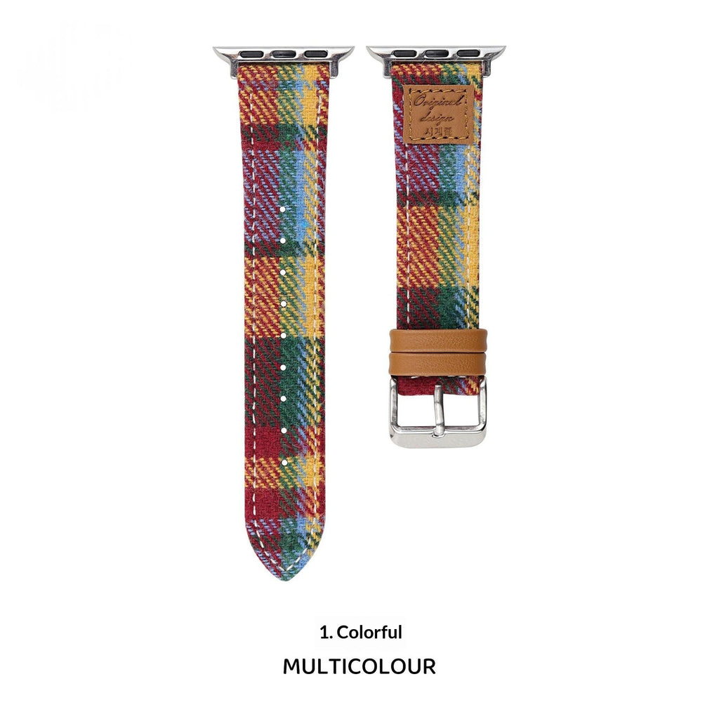 Bracelet créatif automnehiver Woolen Heat-transfer Montres en cuir