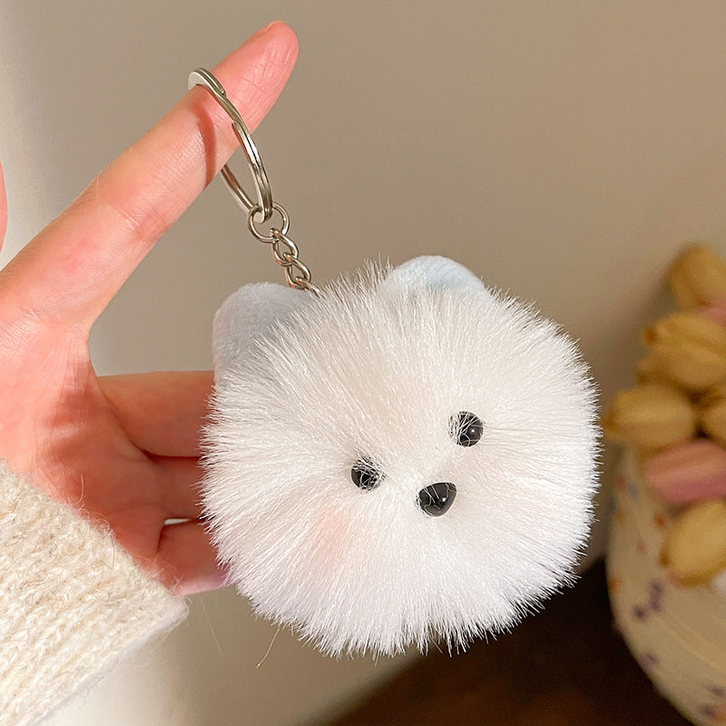 Cartoon en peluche Pom-pom sac porte-clés