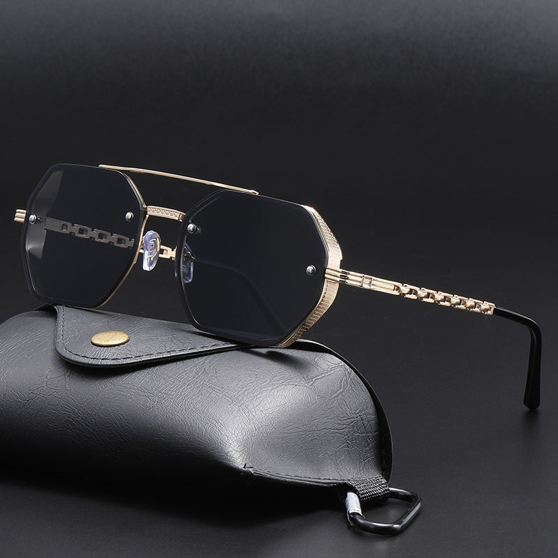 Lunettes de soleil multifaces haut de gamme pour femmes