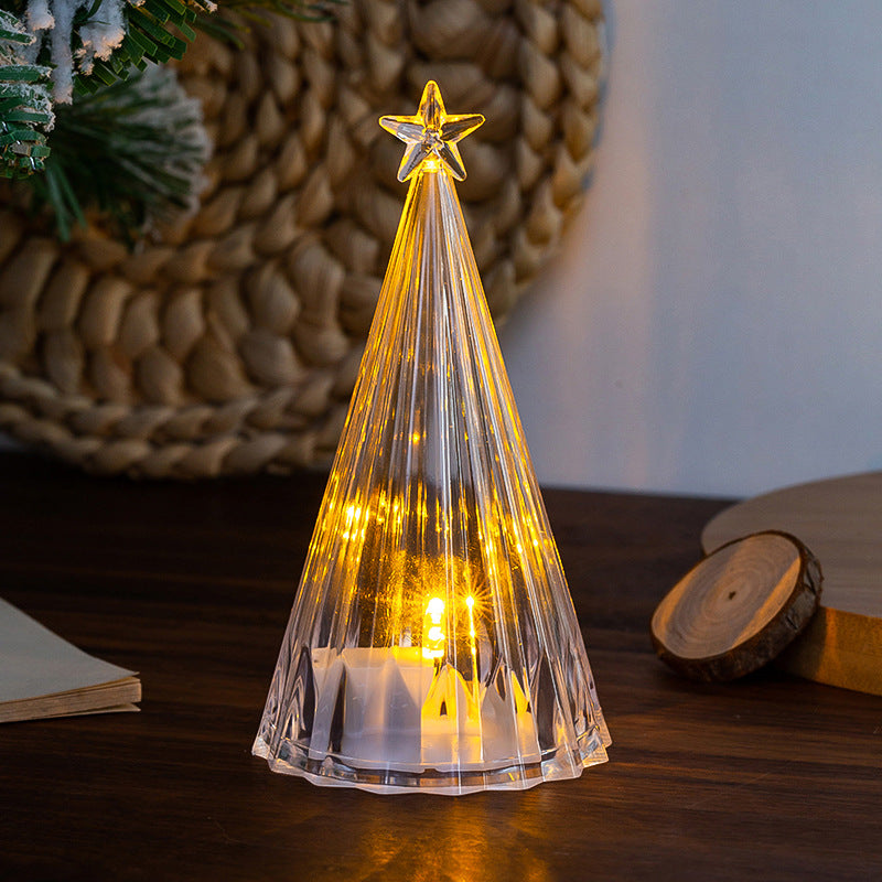 Décorations de Noël Ornements de bureau Arbre de Noël lumineux lumières de nuit Cr pour enfants