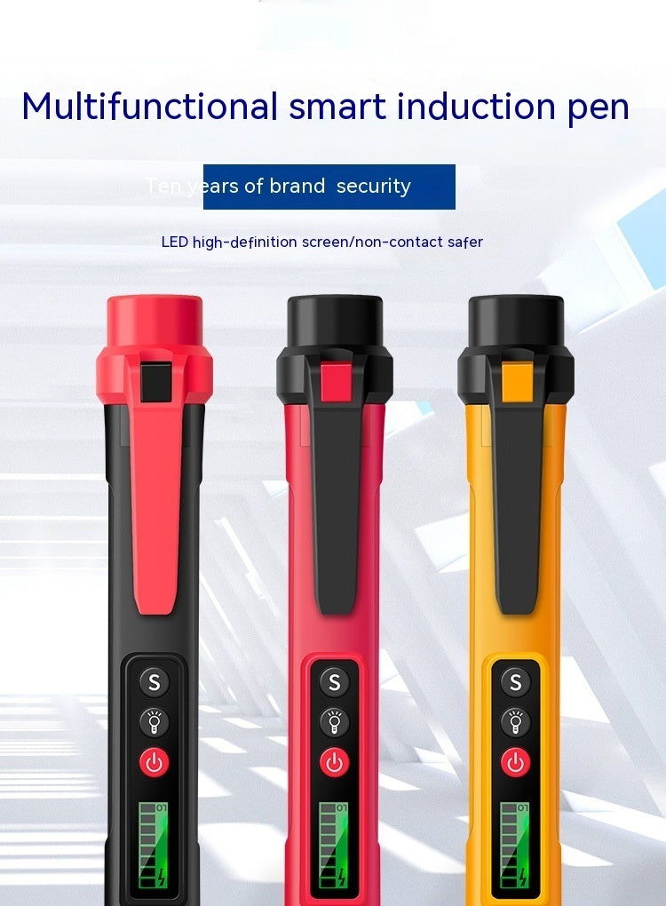 Électricien de détection de ligne multi-fonctions stylo d'essai d'affichage numérique