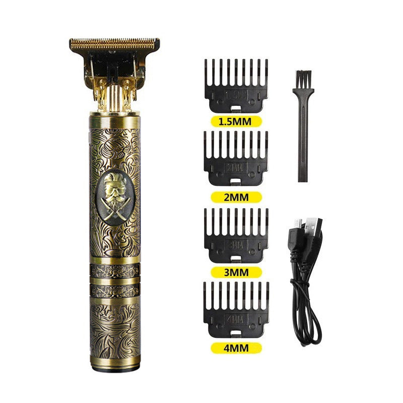 Trim électrique de coupe de cheveux en métal Clippers Bouddha Tête Dragon Et Phoenix