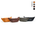 Sac croisé Cowhide de première rangée rétro