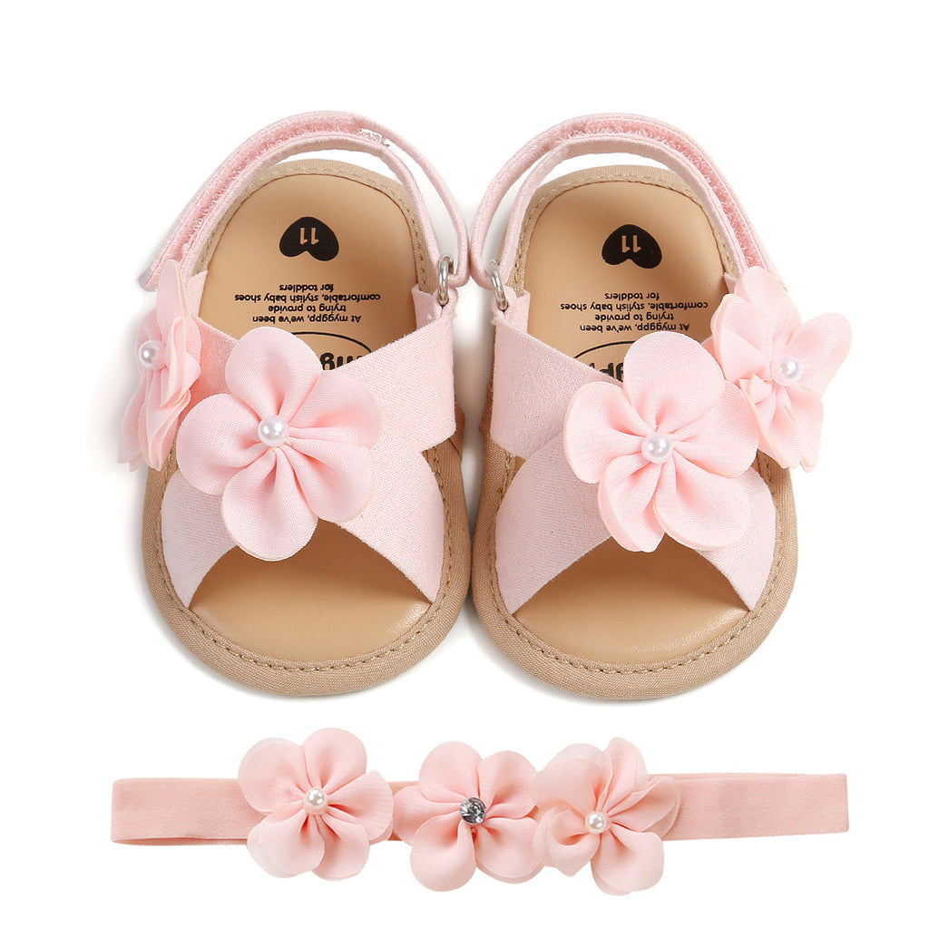 Fashionnable petite prune Blossom Sandales bébé tout-petit