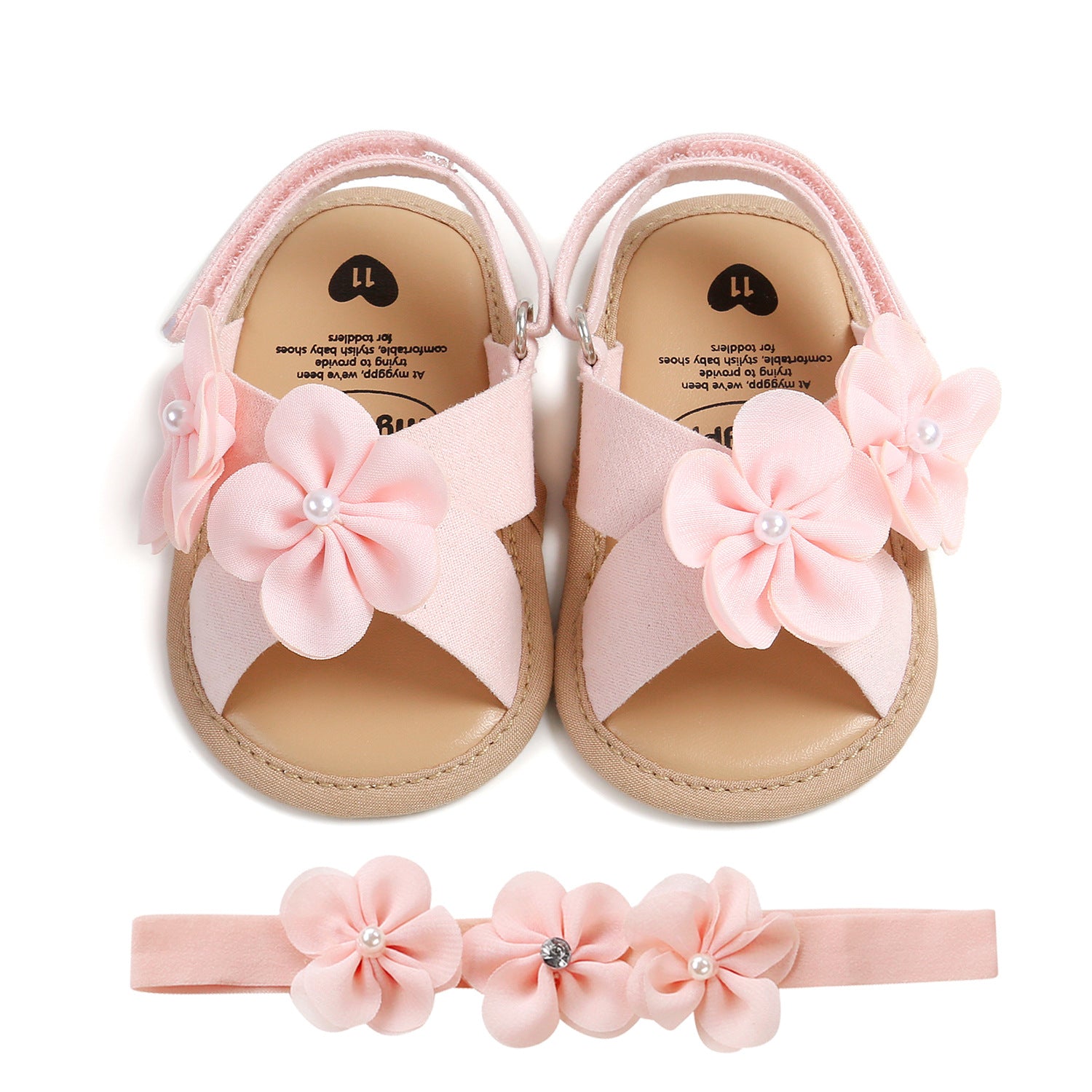 Fashionnable petite prune Blossom Sandales bébé tout-petit