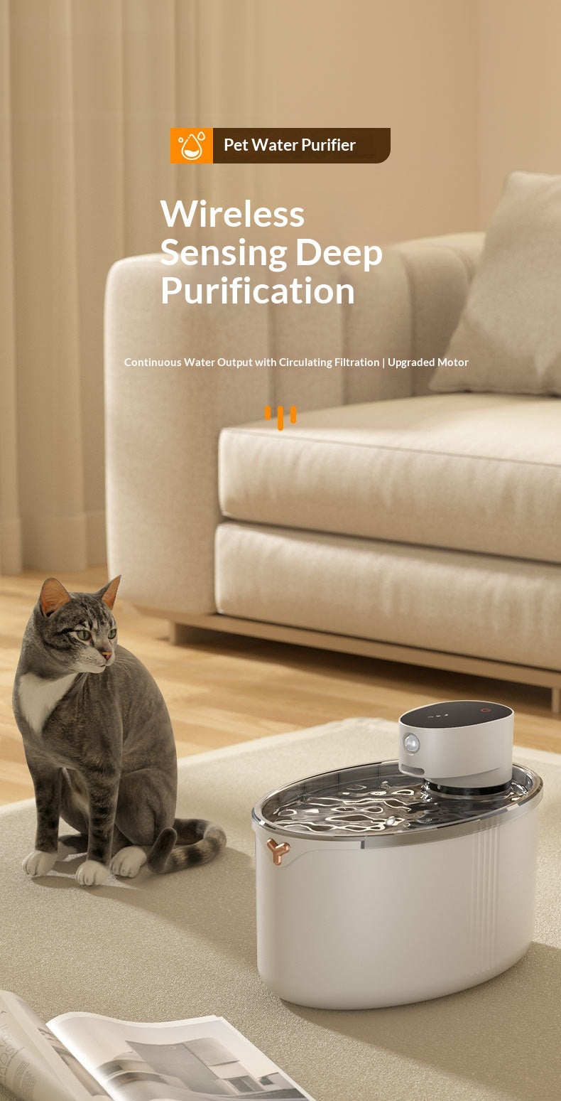 Fontaine d'eau pour animaux intelligents