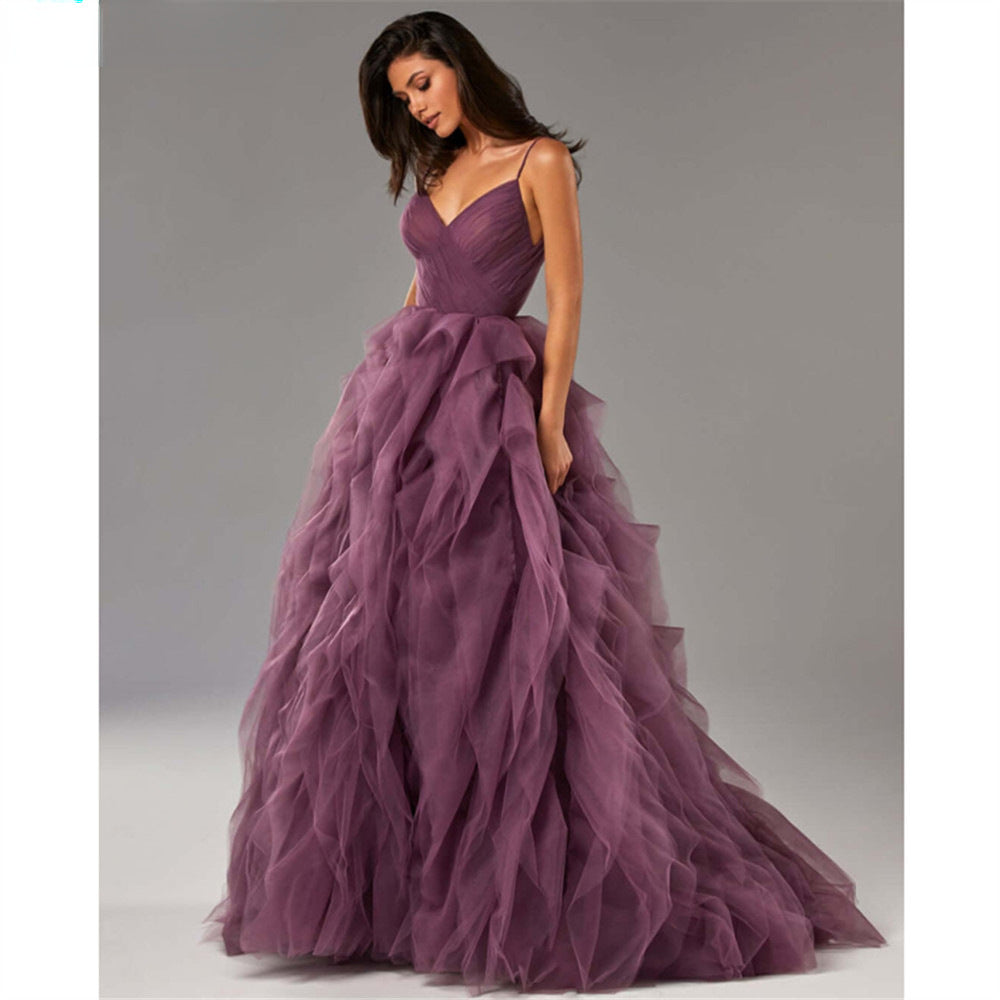 Robe longue de mesh pour le bal du soir
