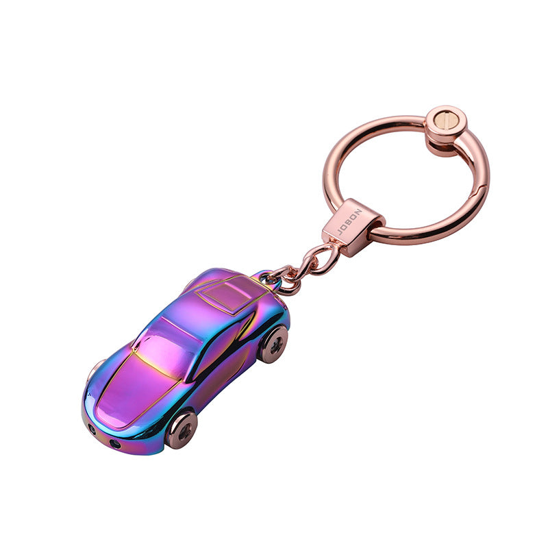 Porte-clés mignon de voiture couple lumière-sur